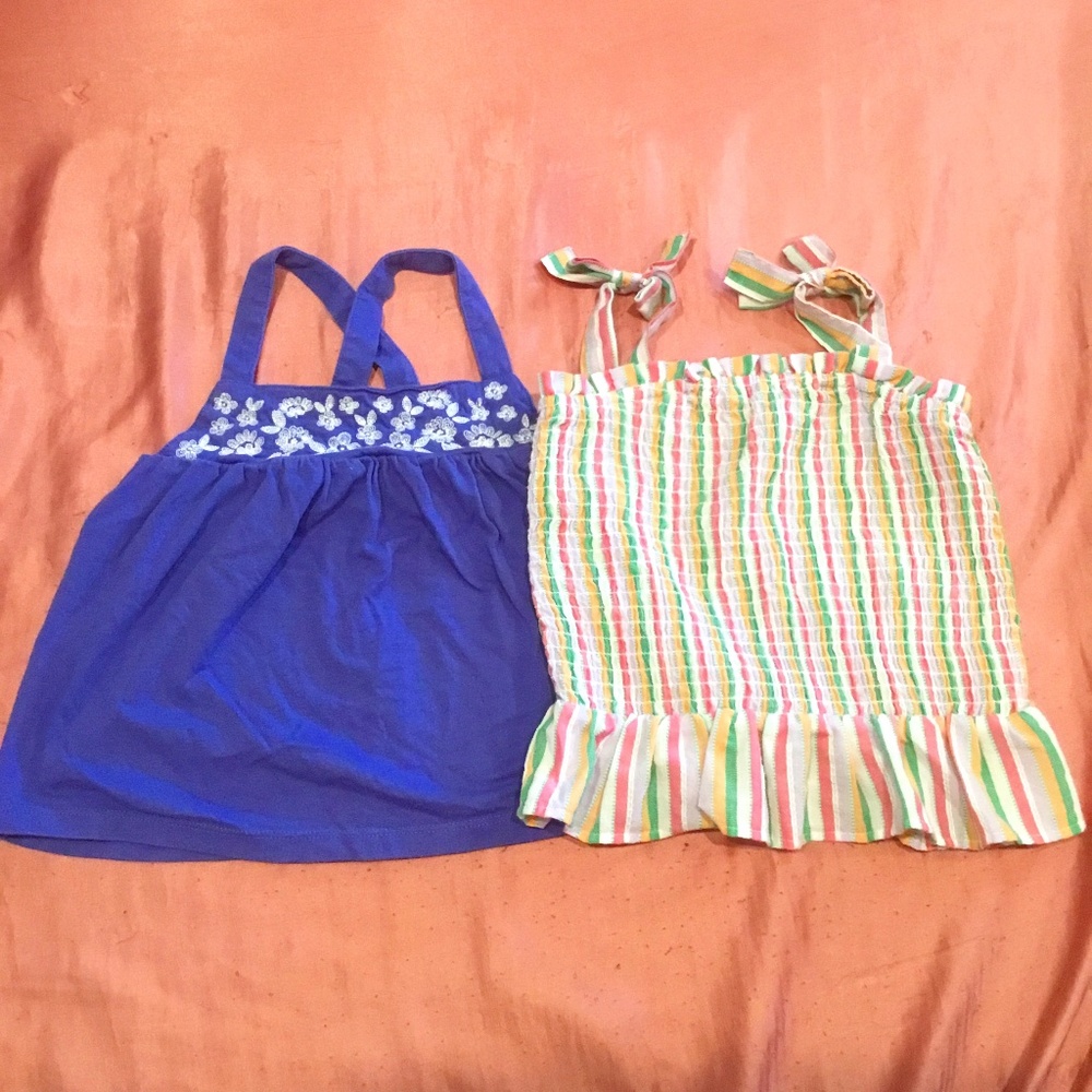 Lot of 2 dresses mini boden 5-6 old navy 5T